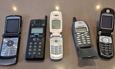 Retro Mobile Phones Motorola Razr Flip Seimans Samsung Ericsson Untested