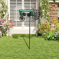 Windmill Metal Vintage Decorative Height Wind Vane Double Rotating Wheel Garden