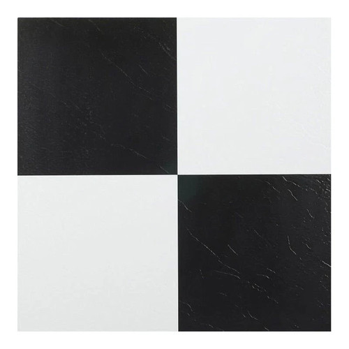 Black and white vinyl tiles - and,