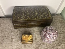 Three vintage pretty storage
