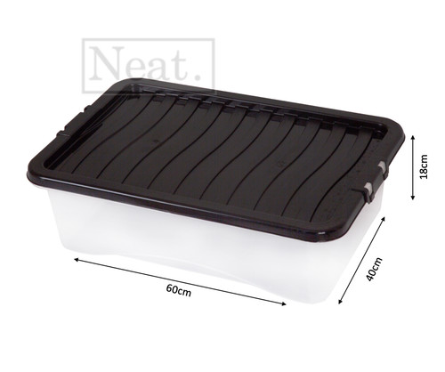 Plastic clear underbed storage - clear,