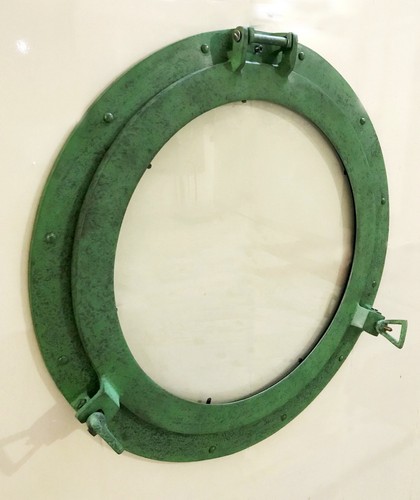 Canal boat porthole window - canal,