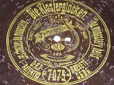 Antique Symphonion Metal Music Box crank Disc Germany 7075 The monastery bells