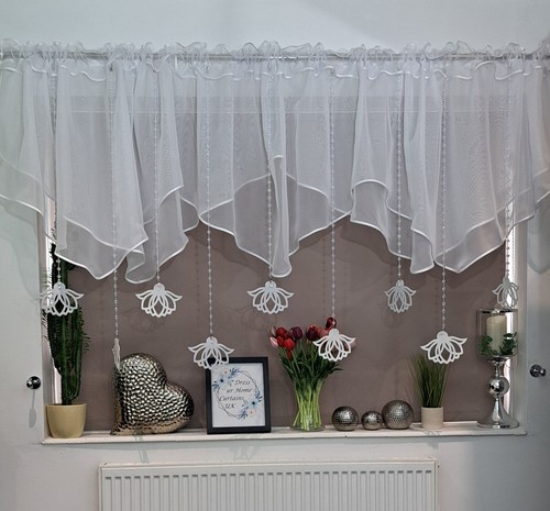 Novelty voile net curtain with