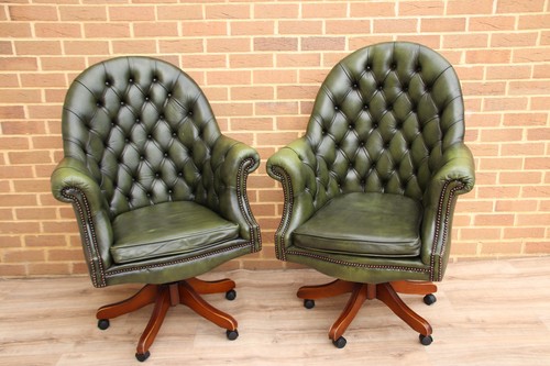 Pair executive chesterfield - pair, of