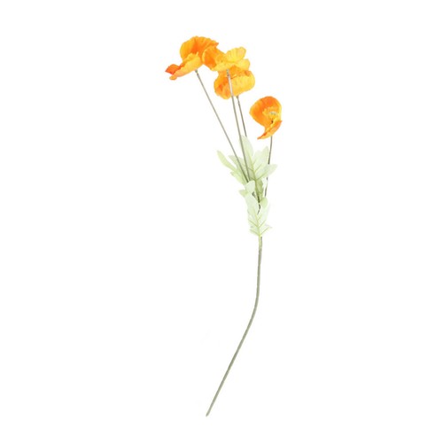 Orange artificial poppy - orange,