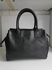 RADLEY LONDON DESIGNER WOMENS BLACK REAL LEATHER TOTE SATCHEL TOP HANDLE HANDBAG