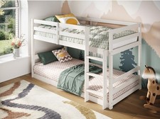 Flair Shasha Low Wooden Bunk Bed - White Brand New Boxed See description. 
