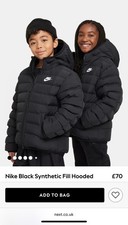 Nike Black Padded Jacket Boys Youth Large 13-14