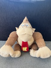 SUPER MARIO DONKEY KONG LARGE PLUSH SOFT TOY 16" EXCELLENT CONDITION