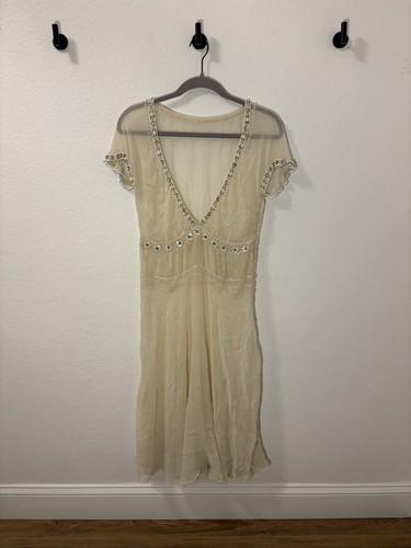 1920s vintage sheer silk dress - sheer,