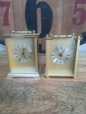 Pair Of Quartz Carriage Clocks