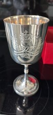 Silver plated goblet Queen