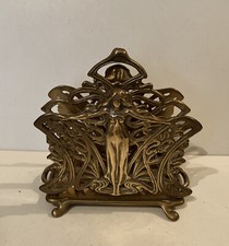 Art Nouveau Brass Letter Rack