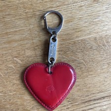 Mulberry Red Heart Leather   Keyring / Bag Charm  ?