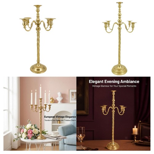 Gold floor candle holder - floor, 5