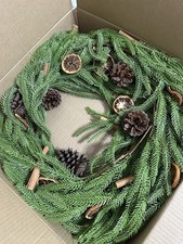 Green Christmas Easter Seasonal Wreath For Front Door Rear Garden Hanging Decor