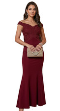 Lipsy Red Berry Burgundy Maxi