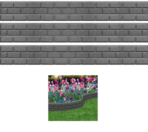 Grey garden border edging - garden,