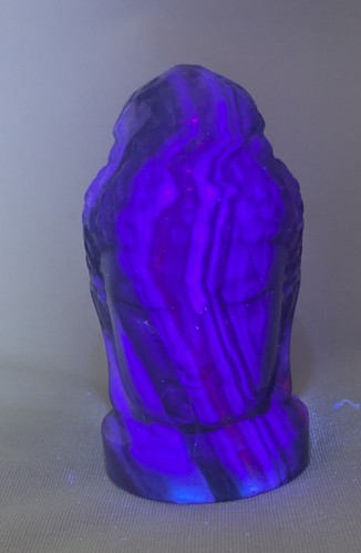 Black fluorite buddha with - fluorite,