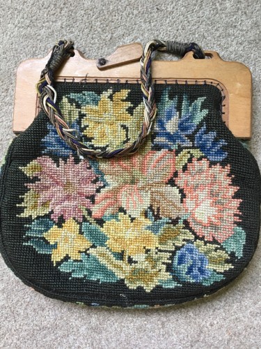Vintage tapestry bag - tapestry, handbag