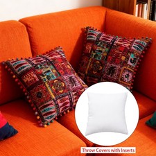 2x Indian Cushion Pillow with