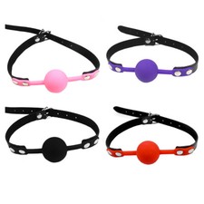 Silicon Mouth Ball Gag Bondage Fetish Harness Restraint Couples Silicone BDSM UK