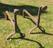 Vintage antique cast iron fire