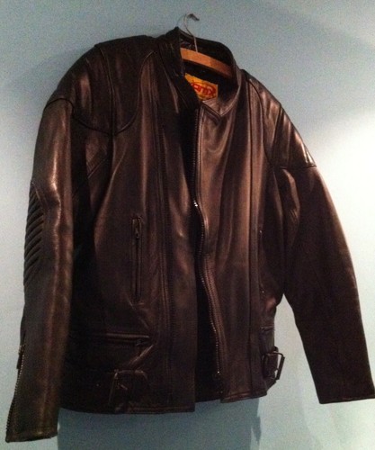 Amx black leather padded - leather,