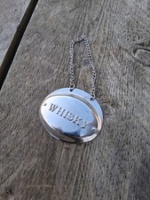 DECANTER  LABEL WHISKY SILVER