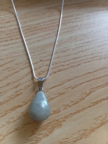 Jadeite oval drop - jadeite,