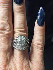 QVC Tova Diamonique Swirl Ring