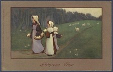 Primrose Time - art postcard