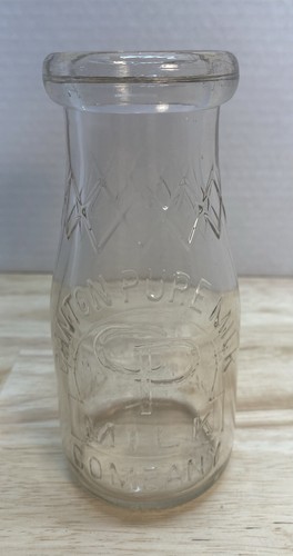 Old vintage milk bottle - bottle, canton