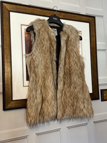 Zara women faux fur - faux,