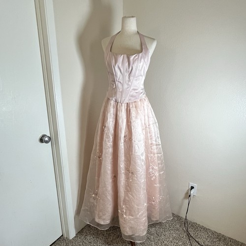 Vtg prom dress maxi - vtg, 13/14