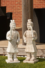 PAIR OF LARGE TERRACOTTA