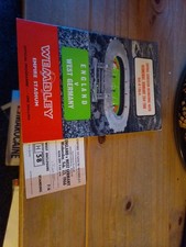 1966 ENGLAND v WEST GERMANY FOOTBALL PROGRAMME  PLUS MATCH TICKET 23/2/1966 (30)
