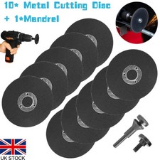 10Pcs 75mm Cut Off Disc Wheel With 1/4'' Mounting Mandrel For Die Grinder Tools
