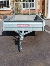 8' x 4'6" used 750kg Wessex Trailer  with ramp tailgate & rear prop stands VGC
