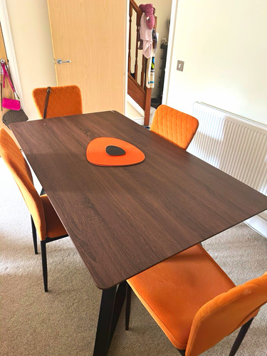 Ainpecca oak dining table - dining,