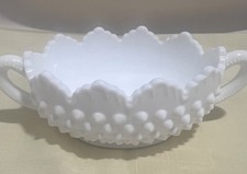 Fenton 7" Milk Glass Oval