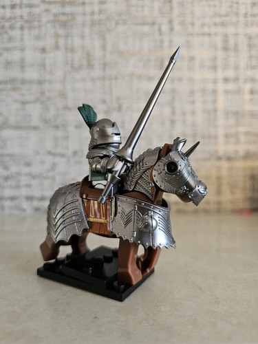 Grey medieval knight with - medieval,
