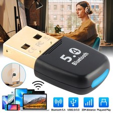 USB Bluetooth 5.4 Adapter Transmitter Receiver Dongle For Window 10/11 Laptop PC