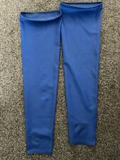 Large UK BLUE Latex  rubber footless stockings Fetish Wear Kink