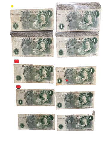 Old one pound note - one,