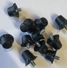 12x Classic Nylon SG Replacement Football Studs Soft Ground Black 13/16 mm