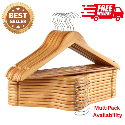 Wooden hangers for suits - wooden,