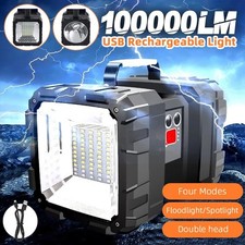 100000LM Rechargeable Super