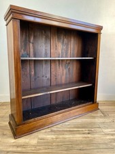 Antique Victorian walnut Open Bookcase